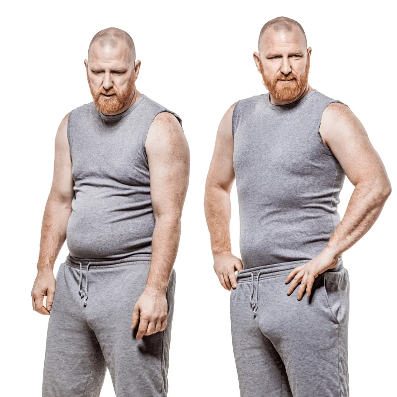 Antes y después hombre